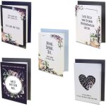 Ensemble de cartes de condol�ances fun�raires pour obs�ques 3x5pcs avec 15 enveloppes