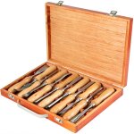 Ensemble de ciseaux � bois - duoku - 12 pi�ces 3 - 3 / 4 pouces / 95 mm - pour sculpture sur bois tours ...