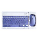 Ensemble clavier souris bluetooth sans fil - ultra fin et portable violet ergonomique compatible tlphone ...