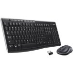 Ensemble clavier souris - sans fil - logitech - mk270 - azerty - noir Ensemble clavier souris - sans fil - logitech - mk270 - azerty - noir