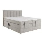 Ensemble complet boxspring tte de lit + sommiers relaxation lectrique + matelas + surmatelas - 2 x ...