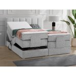Ensemble complet boxspring tte de lit + sommiers relaxation lectrique + matelas + surmatelas - 2 x ...