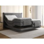 Ensemble complet boxspring t�te de lit + sommiers relaxation �lectrique + matelas + surmatelas - 2 x ...