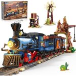 Ensemble de construction de train - insoon - 1912 pices - lumires led - dcoration maison