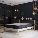 Ensemble cosmos sommier + matelas 180x200 (2x90x200) cm hauteur 26cm mousse haute densit� 8 pieds confort ...