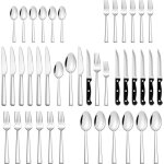 Ensemble de couverts m�nag�re 36 pi�ces en acier inoxydable pour 6 personnesva au lave - vaisselleavec ...