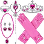 Ensemble daccessoires de costume de princesse cadeau de dguisement de princesse couronne de princesse ...