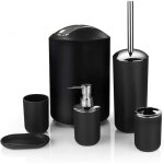 Ensemble daccessoires de salle de bain au design moderne de 6 pièces : bouteilles de lotion porte - brosse ... Ensemble daccessoires de salle de bain au design moderne de 6 pièces : bouteilles de lotion porte - brosse ...