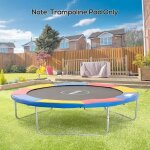Neuf ensemble daccessoires de trampoline pour � 305cm 8ft - 15ft couvercle de bord filet de s�curit� ...