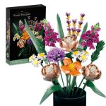 Ensemble de dcoration de btiment de bouquet de fleurs icons - fleurs artificielles avec roses accessoires ...