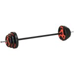 Ensemble dhalt�re - kit barre de musculation - sportnow - 20 kg - avec poign�e antid�rapante - poids ...