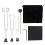 Ensemble de diapasons en alliage daluminium 128 256 512 hz instrument de gurison portable pour diapason ...