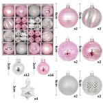 Ensemble dornements de sapin de nol pour la fte  la maison grande boule multicolore dcorations 3cm ...