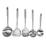 Ensemble doutils de cuisine en acier inoxydable 5 pices ensemble dustensiles de cuisine multifonctionnel ...