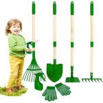 Ensemble doutils de jardinage enfant avec pelle gants tablier arrosoir kit de jardinage pour garons ...