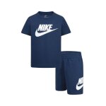 Ensemble enfant - nike kids club - tee - shirt et short - lger - mixte - bleu