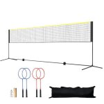Ensemble de filet de badminton - duoku - 20 pieds - filet de volley - ball pickleball et de tennis portatif ...