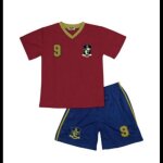 Ensemble football enfant - npz - espagne n°9 - maillot rouge - short bleu - 100% polyester Ensemble football enfant - npz - espagne n°9 - maillot rouge - short bleu - 100% polyester