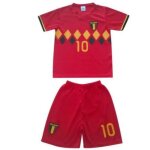Ensemble football enfant - maillot et short belgique - rouge - - rouge