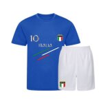 Ensemble football enfant - npz - italie - tee - shirt et short - bleu royal - confort et style