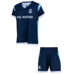 Ensemble football - real madrid - maillot short - bleu - enfant - manches courtes