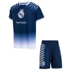 Ensemble football - real madrid - maillot short - bleu - enfant - manches courtes