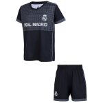 Ensemble football - real madrid - maillot short - noir - enfant - manches courtes