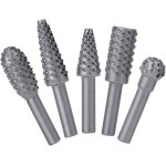 Ensemble de fraises rotatives outils lectriques meulage du bois rpe en acier solide outil de sculpture ...