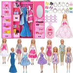 Ensemble de garde - robe de poupée barbie icg37 - noir - pour le stockage de vêtements chaussures et ... Ensemble de garde - robe de poupée barbie icg37 - noir - pour le stockage de vêtements chaussures et ...