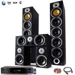 Ensemble home - cinma hifi beng - 2 enceintes colonnes 4 voies - 2x440w - ampli 360w - entre optique ...