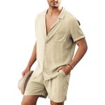 Ensemble homme 2 piceschemises manches courtes 2 pièces ensemble t - shirt et shorts set homme linen ... Ensemble homme 2 piceschemises manches courtes 2 pièces ensemble t - shirt et shorts set homme linen ...