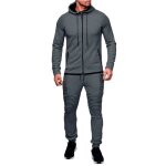 Ensemble homme 2 pices sweat  capuche homme sport - veste zippe et pantalon jogging automne chaud ...