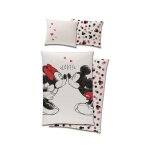 Ensemble housse de couette - mickey mouse - amour - 100% coton - design r�versible - lavable en machine ...