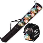 Ensemble housse de ski déperlante + sac à chaussures pour 1 paire triangles Ensemble housse de ski déperlante + sac à chaussures pour 1 paire triangles