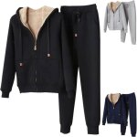 Ensemble jogging femme 2 pièces survêtement combinaison de sport veste dhiver sweat à capuche zippé et ... Ensemble jogging femme 2 pièces survêtement combinaison de sport veste dhiver sweat à capuche zippé et ...