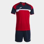 Ensemble joma danubio iii - maillot et short football homme rouge 100% polyester