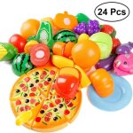 Ensemble de jouets alimentaires - 24pcs - fruits et l�gumes - plastique - �ducation enfants