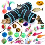Ensemble de jouets pour chat 27 pices jouets pour chat jeux et tunnels pour chaton balles plumes poissons ... Ensemble de jouets pour chat 27 pices jouets pour chat jeux et tunnels pour chaton balles plumes poissons ...