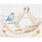 Ensemble de jouets interactifs pour oiseaux : perchoir à bascule roue dexercice en bois et puzzle dintelligenc ... Ensemble de jouets interactifs pour oiseaux : perchoir à bascule roue dexercice en bois et puzzle dintelligenc ...