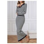 Ensemble jupe longue femme noir