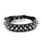 Ensemble de laisse et collier pour chien en cuir  pointes collier pour chien  rivets  clous collier ...