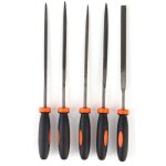 Ensemble de limes � bois en acier avec mini limes plates assorties pratiques 3 x 140 mm