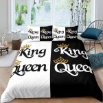 Ensemble de literie 220x240 housse de couette pour adulte couple femmes hommes parure de lit sweet love ...
