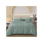 Ensemble literie vert 135x220 cm + housse coussin 80x80 cm microfibre oeko - tex - douceur confort et ... Ensemble literie vert 135x220 cm + housse coussin 80x80 cm microfibre oeko - tex - douceur confort et ...