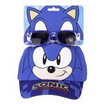 Ensemble lunettes de soleil - sonic - casquette - protection uv - ajustable - enfant