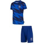 Ensemble maillot short - fff - collection officielle - polyester - bleu - enfant