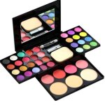 Ensemble de maquillage - palette compl�te avec fard � paupi�res blush crayon � sourcils et brillant � ...
