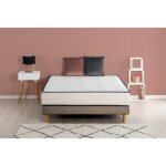 Ensemble matelas + sommier 140x190 cm - mousse - 25 cm - deko dream hotel seasons