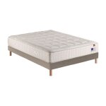Ensemble matelas et sommier epeda beau - dormir taupe 160x200 cm ic1682616020000