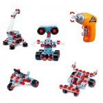 Ensemble mecano - tachan - mecano tachan - 208 pi�ces - multicolore - tournevis �lectrique inclus
